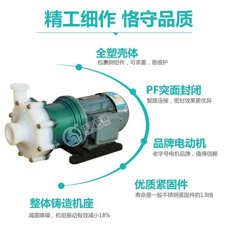 氟塑料磁力泵優(yōu)點說明